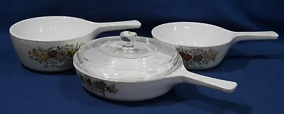 Corning Ware Spice Of Life Set - Skillet With Lid And Two Saucepans • $12.50