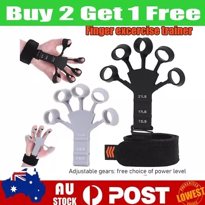 $3.99 • Buy Gripster Grip Strengthener Finger Stretcher Hand Grip Trainer Fitness Training