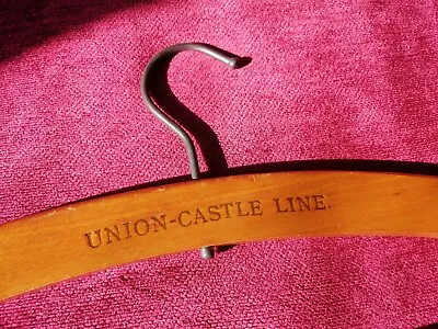 Union-castle Line Shipping & Cargo Company Wooden Coat Hanger • £10