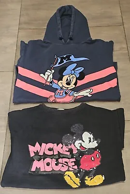 Zara Girls Minnie Mouse & Mickey Mouse 2 Jumpers/Sweatshirts Age 13-14 Years  • £11.99