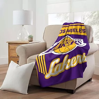 NBA Officially Licensed Los Angeles Lakers 46  X 60  Microfiber Throw Blanket • $29.99