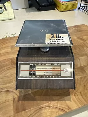 VTG 1969 Park Sherman Postal Scale Model 6040 2 Lb. With Postal Rates MCM • $4.99