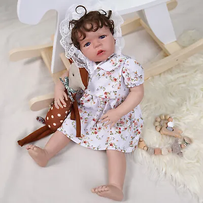 $49.99 • Buy 24inch 60cm Sandie Realistic Reborn Baby Dolls Alive Lifelike Newborn Doll Kids 