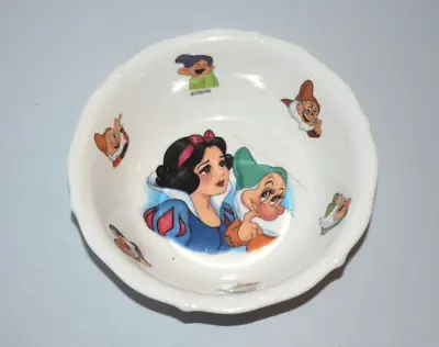 Vintage Selandia Disney Snow White Dwarfs Kids Malamine Bowl • $16.99