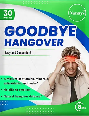 NANAY's Party Patch | Hangover Patches - Post Party Recovery Waterproof 30pack • $19.99