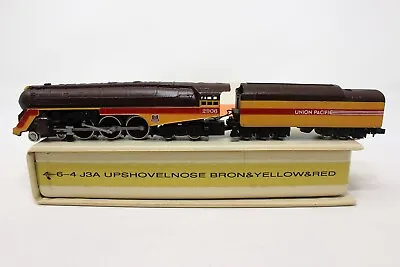 N Scale Con-Cor 4-6-4 J3a Union Pacific Brown/Yellow/Red Locomotive • $299.99