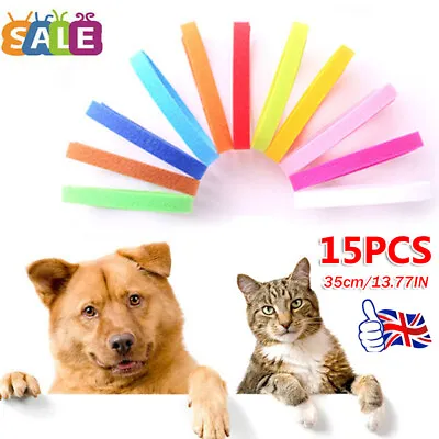 £4.09 • Buy 15 New Born Whelping Id Bands Pet PUPPY Kitten Identification Adjustable Collars