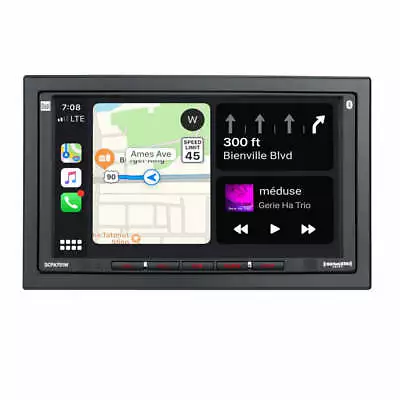Dual 7  LED/LCD Touchscreen Radio Apple Carplay Bluetooth Double Din WIFI • $149.95
