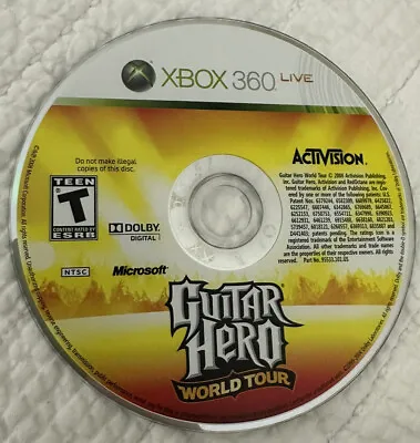 $8.90 • Buy 🔥 Guitar Hero: World Tour (Xbox 360, 2008) Disc Only! See Description