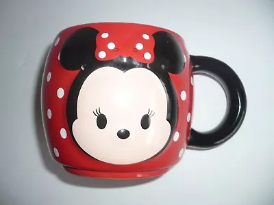 Disney Minnie Mouse Mug Red With Black Handle White Interior • $8