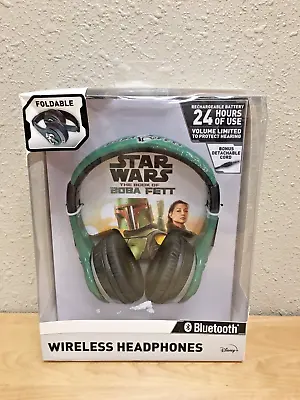 EKids - Star Wars The Book Of Boba Fett Bluetooth Wireless Headphones - Green • $19.99