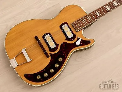 1961 Harmony Stratotone Jupiter H49 Vintage Guitar Near-Mint W/ Case • $2199.99