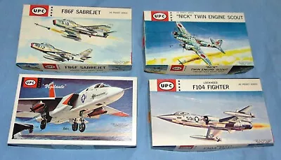 4 Vintage 1964 UPC Military Jet Airplane Model Kits-Still Sealed-F104-Sabrejet + • $6.50