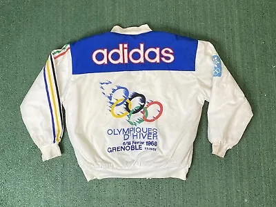 Vintage 1972 Sapporo Adidas XI Olympic Winter Games Jacket Size M Broken Zipper • $99.99