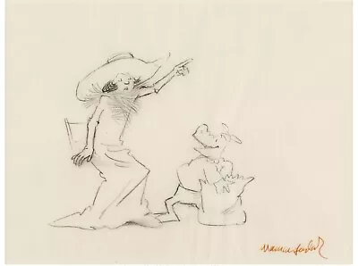 REALLY ROSIE *SIGNED* ORIG. DRAWING ~MAURICE SENDAK (Where The Wild Things Are) • $2395