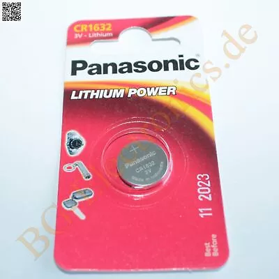 2 X CR1632 EL/1B 3V Lithium Power Batterie PANASONI Panasonic Knopfzelle 2pcs • $26.38