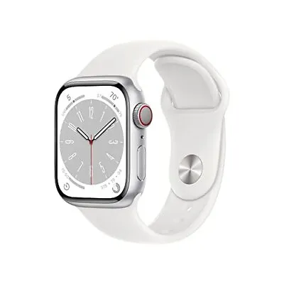 Apple Watch Series 8 [GPS + Cellular 41mm] Smart Watch W/ Silver Aluminum Case • $514.95