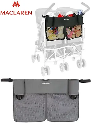 £35 MACLAREN Fit All Twin Stroller Buggy Baby Pushchair Strap Pocket Organiser • £18.99