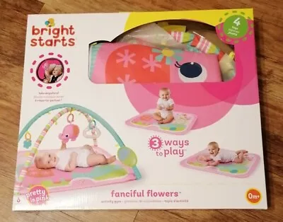 Bright Stars Pretty In Pink Fancy Flower_Baby Activity Gym/mat. • £10.99