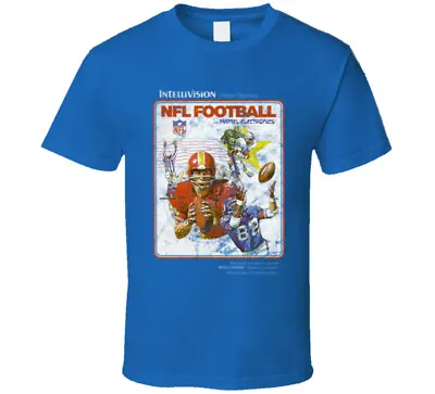 Nfl Football By Mattel Electronics Retro Video Game Gamer Fan Worn Look T Shirt • $14.99