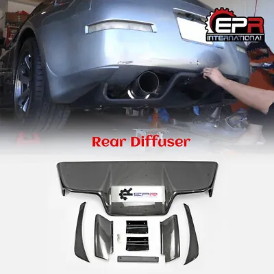 For Nissan 03-08 350z Z33 Infiniti G35 Coupe JDM TS Style Carbon Rear Diffuser • $1224.72