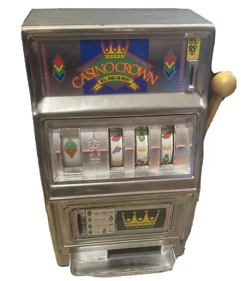 $140 • Buy Vintage Waco  Casino Crown  Novelty Slot Machine 25 Cent Coin