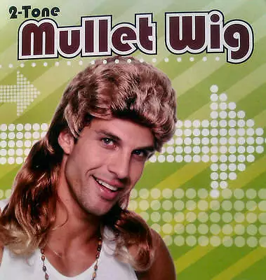 £12.68 • Buy Mullet Wig Redneck Hill Billy 80s 90s Boy Band Country Pop Star Fancy Dress 