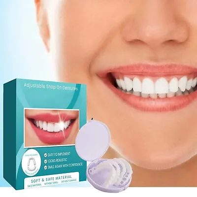 Smile Snap On Upper＆Bottom Set False Teeth Dental Veneers Denture Tooth Cover  • $6.79