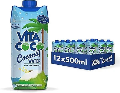 Vita Coco Pure Coconut Water 12X330Ml Naturally Hydrating Packed With Electrol • £16.99