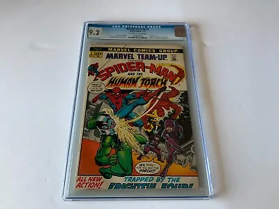 Marvel Team Up 2 Cgc 9.2 Amazing Spider-man Human Torch Marvel Comics 1972 • $183.99
