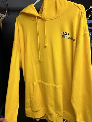 Mac Miller Yellow Faces Hoodie 10th Anniversary Size L • $85