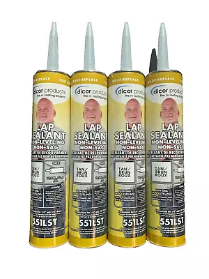 Dicor 551LST-1 Non-Sag Lap Sealant Tan 10.3oz Tube For Roof Repair (4-Pack) • $41
