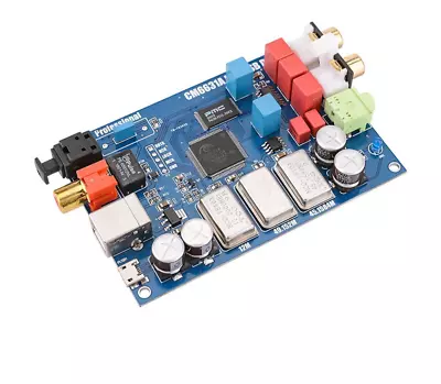 DAC USB Sound Card Digital Interface Electronics PCB Decoder Board Blue Parts • $89.99