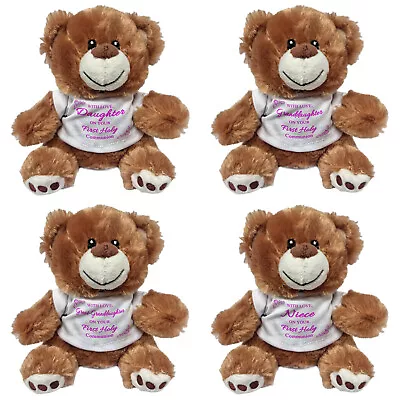 15cm (Various Female Title) With Love On Your 1st Holy Communion - Freddie Bear • £10.99