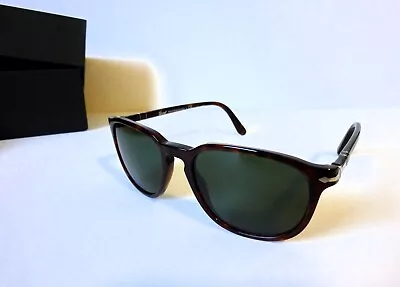 Persol PO 3019-S Sunglasses - Havana Frame With Green Lenses - B01484 • $150