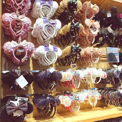 100+Styles Mickey Paris Magical Bow Belle Disney Park Minnie Mouse Ears Headband • $13.69