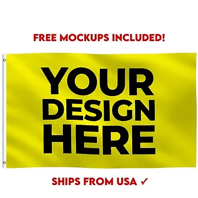 Custom Personalized Flag / Banner For Any Color Design Image Business Logo  • $74.95