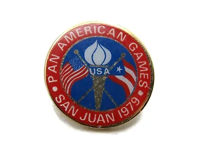 Pan American Games USA Pin San Juan 1979 Gold Tone • $17.99