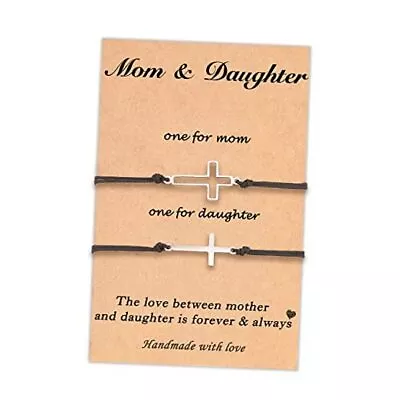  Cross Matching Bracelets Gifts For Dad Daughter/Mom Son//Dad Mother Daughter • $20.19