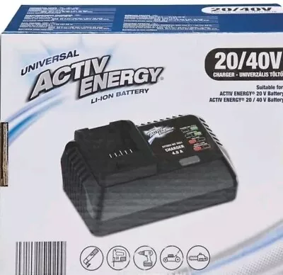 Universal Activ Energy 20/40V Battery Charger Only-Li-ion Batteries  NEW • £25.89