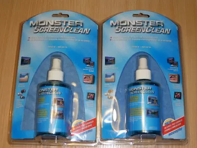 Lot Of 2 Monster Screen Clean Display Cleaning Kit Alcohol Free 200ml 6.76oz • $34.99