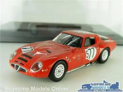 Alfa Romeo Giulia Tz2 Model Car 1965 Red Nurburgring 1:43 Size Ixo + Case K8 • $63.81