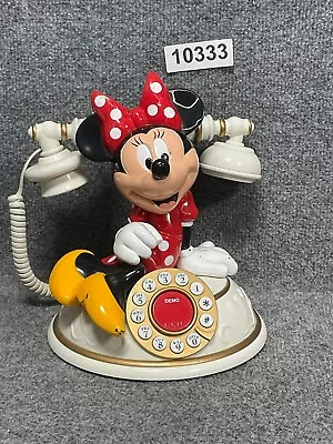Desk Telephone Disney Minnie Mouse Landline Rotary Style • $51.22