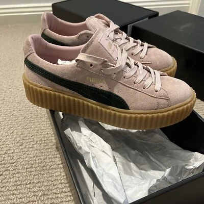 $170 • Buy Puma Fenty By Rhianna Size US 8 Suede Creepers Pink  Shoes Bnib