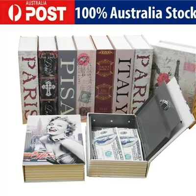 Dictionary Book Lock Safe Security Box Secret Hidden Storage Cash Jewellery • $24.48