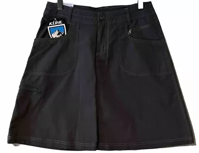 Kuhl Vala Dark Gray Activewear Mini Skirt Coverup Womens Sz 4 • $32