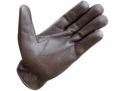 Unisex Unlined Police Dressing Driving Fashion Soft Sheep 100% Leather Gloves • $14.99