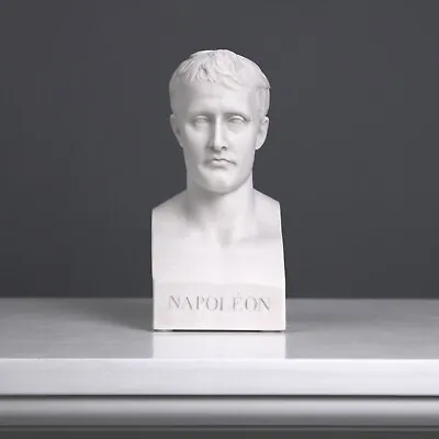 Napoleon Bust Statue White Marble - Made In Europe (8in/20cm) • $117.90