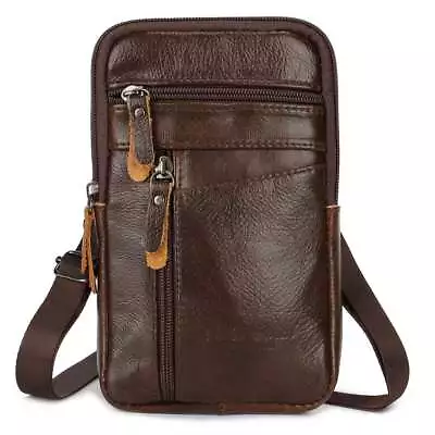 Mens Small Crossbody Shoulder Bag Purse Cell Phone Pouch Case Handbag Wallet • $11.19