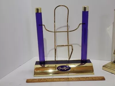 Vintage Crown Royal Bottle Swing Cradle Display Stand Purple • $85